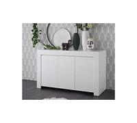 Arredo Stock Credenza bianco opaco con 3 ante, 138x81x42 cm