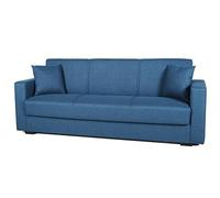 Arredo Stock Divano letto moderno Afrodite (Blu, 3 posti) 212x80x87 cm | divano letto