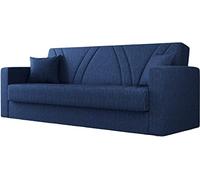Arredo Stock Divano letto tre posti, 214x89x81 cm (Blue Jeans)