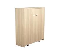 Arredo Stock Letto singolo estraibile e a scomparsa con mobile, rete e materasso, 80x190 cm (olmo)