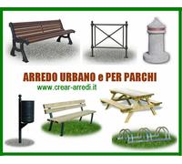 ARREDO URBANO panchina e cestino portarifiuti da esterno dissuasori di sosta