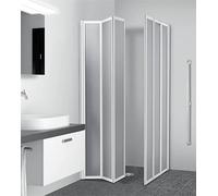 Arredobagno e Cucine Box Doccia cm.75x75, 3+3 Pannelli Pieghevoli, lastre Acrilico per disabili