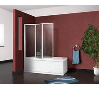 Arredobagnoecucine Box vasca parete sopravasca cm.133/134 pieghevole 3 ante