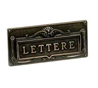 Arregui 2191 Placca posta Imbucalettere in Pesante Lega di Alluminio, Bronzo