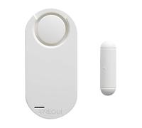 ARREGUI AL011 Allarme per casa e abitazioni | Sensore di allarme per porte e finestre con telecomando | Alarme sonoro wireless con batteria | Antifurto porta | Bianco