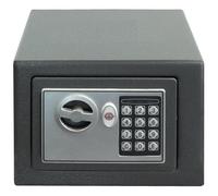 Domus ARREGUI D-HE/0 Cassaforte in Acciaio con Serratura Elettronica, Cassaforte a Mobile per Abitazioni, Tastiera con Codice Programmabile, con Chiave di Emergenza, 17 x 23 x 17 cm, 5 L