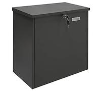 ARREGUI Bigpack Base EP2104 Cassetta Postale per Pacchi | Cassetta Postale in Acciaio per Pacchi Molto Grandi (Pacco massimo: 47x46x24 cm) | Cassetta postale per Acquisti Online | Nero