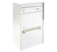 Arregui Bigpack Mail EP2011 cassetta postale in acciaio per posta e pacchi grandi, cassetta deposito pacchi, bianca