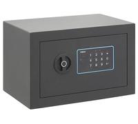 ARREGUI Blue 650110 Cassaforte Elettronica da Armadio in Acciaio | 20x31x20 cm | 10 L | Cassetta di Sicurezza per Casa e Ufficio | Tastiera con Codici Programmabili | con Chiave di Emergenza | Grafite