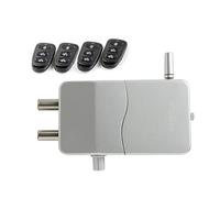 ARREGUI CI10P-AL Serratura di Sicurezza Invisibile per Porta con Allarme Antifurto | 4 Telecomandi | Serratura Elettronica per Porta | Serratura Wireless | Catenaccio Interno | Argento