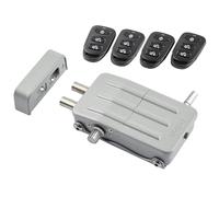 ARREGUI CI10P Serratura di Sicurezza Invisibile per Porta con 4 Telecomandi, Antifurto, Serratura Elettronica per Porta, Serratura Wireless, Catenaccio Interno, argento