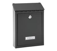ARREGUI Civic E5724-C Cassetta Postale Individuale in Acciaio | Cassetta Postale Da Esterno | Dimensione S (DIN A5) | Facile da Montare | Nero