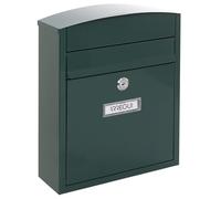 ARREGUI Compact E5733 Cassetta Postale Individuale in Acciaio, Cassetta della Posta da Parete, Cassetta Postale Da Esterno, Dimensione S (DIN A5), Facile da Montare, Verde