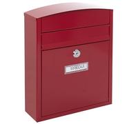 ARREGUI Compact E5736 Cassetta Postale Individuale in Acciaio, Cassetta della Posta da Parete, Cassetta Postale Da Esterno, Dimensione S (DIN A5), Facile da Montare, Rosso