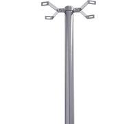 Arregui D-USA/PL Supporto Verticale in Acciaio per Cassetta Postale Americana Arregui USA Mail, Altezza 133 cm, Argento
