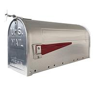 ARREGUI Cassetta delle Lettere Singola in Alluminio Stile Americano, Misura L (riviste e Buste, Inox, Tamaño L (revistas y sobres C4) - 22 x 48 x 17 cm