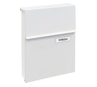 ARREGUI Line E6801 Cassetta Postale Individuale in Acciaio, Cassetta della Posta da Parete, Con Serratura Coperta, Dimensione S (DIN A5), Facile da Montare, Bianco