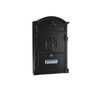 Arregui M67303 - Cassetta delle lettere esterna in alluminio pressofuso e-2614, colore: nero