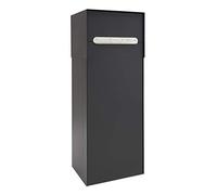 Arregui Multipack Base Doppia Apertura EP3154 cassetta postale in acciaio per posta e pacchi grandi, cassetta deposito pacchi con ritiro posteriore, nera