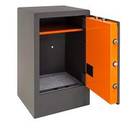 ARREGUI Plus C 180090 Cassaforte con chiave e codice, con presa | Cassetta di sicurezza con apertura certificata a chiave e tastiera | Cassaforte elettronica doppia sicurezza | 62 x 38,5 x 36 cm | 68L