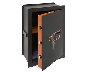 ARREGUI Plus C Cassaforte a muro con serratura certificata a chiave e codice| Cassaforte da incaso a parete con Fondo Estensibile | Alto livello di sicurezza (40 L - 52 X 38,5 X 20/30 cm)