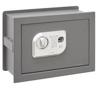 ARREGUI Print 141520 Cassaforte a muro con apertura per impronte digitali o codice, cassaforte con lettore biometrico per casa e casa, custodia protettiva estensibile, 26 x 35 x 15/25 cm