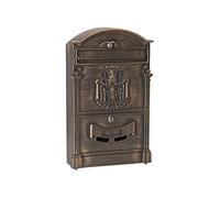 ARREGUI Residencia D-2151/B Cassetta Postale Individuale di Stile Classico in Alluminio, Dimensione M (DIN A4 e Riviste), Bronzo