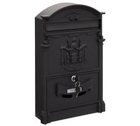 ARREGUI Residencia D-2151/N Cassetta Postale Individuale di Stile Classico in Alluminio, Dimensione M (DIN A4 e Riviste), Nero