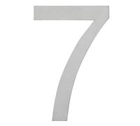 ARREGUI SEC11-T2 Numeri e lettere di 12 cm di altezza | Numero civico e lettere esterno | Acciaio inossidabile | Numeri di porta moderni Segnaletica Targa Indirizzo di casa | 12 cm | Numero 7