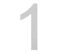 ARREGUI SEC11-T2 Numeri e lettere di 12 cm di altezza | Numero civico e lettere esterno | Acciaio inossidabile | Numeri di porta moderni Segnaletica Targa Indirizzo di casa | 12 cm | Numero 1