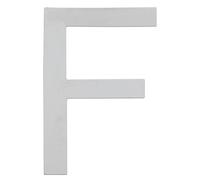 ARREGUI SEC11-T2 Numeri e lettere di 12 cm di altezza | Numero civico e lettere esterno | Acciaio inossidabile | Numeri di porta moderni Segnaletica Targa Indirizzo di casa | 12 cm | Lettera F