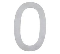 ARREGUI SEC11-T2 Numeri e lettere di 12 cm di altezza | Numero civico e lettere esterno | Acciaio inossidabile | Numeri di porta moderni Segnaletica Targa Indirizzo di casa | 12 cm | Numero 0