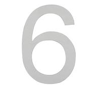 ARREGUI SEC11-T2 Numeri e lettere di 12 cm di altezza | Numero civico e lettere esterno | Acciaio inossidabile | Numeri di porta moderni Segnaletica Targa Indirizzo di casa | 12 cm | Numero 6