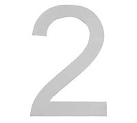 ARREGUI SEC11-T2 Numeri e lettere di 12 cm di altezza | Numero civico e lettere esterno | Acciaio inossidabile | Numeri di porta moderni Segnaletica Targa Indirizzo di casa | 12 cm | Numero 2