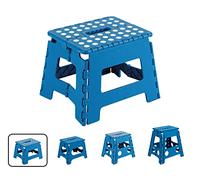 ARREGUI TB-022-A Sgabello Pieghevole Multiuso | Sgabello per Adulti o Bambini | Scala Pieghevole | Scalino | Sgabello per cucina, bagno, campeggio | 22 cm di altezza | Blu