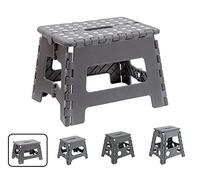 ARREGUI TB-022-G Sgabello Pieghevole Multiuso | Sgabello per Adulti o Bambini | Scala Pieghevole | Scalino | Sgabello per cucina, bagno, campeggio | 22 cm di altezza | Grigio