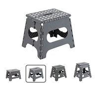 ARREGUI TB-027-G Sgabello Pieghevole Multiuso | Sgabello per Adulti o Bambini | Scala Pieghevole | Scalino | Sgabello per cucina, bagno, campeggio | 27 cm di altezza | Grigio