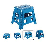 ARREGUI TB-032-A Sgabello Pieghevole Multiuso | Sgabello per Adulti o Bambini | Scala Pieghevole | Scalino | Sgabello per cucina, bagno, campeggio | 32 cm di altezza | Blu