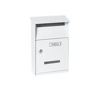 ARREGUI 2006/W Postale Individuale in Acciaio, Cassetta della Posta da Parete, Finestra di Visualizzazione, Bianco, Dimensione S (DIN A5) - 32,5 x 22 x 11 cm