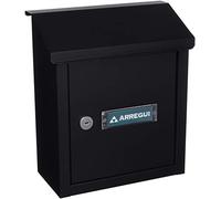 ARREGUI V4094 Cassetta Postale in Acciaio per Porte o Cancelli Interni, Cassetta Postale 23x4 cm, Taglia S (DIN A5), Anticorrosivo, nero testurizzato