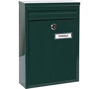 ARREGUI Zaguán E5753 Cassetta Postale Individuale in Acciaio o Raccogliposta | Con 2 Feritoie | Cassetta Postale Da Esterno | Dimensione S (DIN A5) | Facile da Montare | Verde