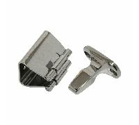 Arresto a Spinta Inox 29x26 mm - Fermaporta a Scatto per Porte e Portelli di Barca