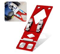 Arresto angolare per binario di guida, guida a 90°, in alluminio, per sega circolare, taglio a legno, compatibile con guide scorrevoli per fai da te e professionisti (rosso)