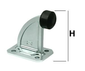 ARRESTO FINECORSA 120 MM TAMPONE CON PIASTRA CANCELLO SCORREVOLE 35415