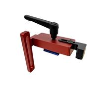 Arresto for guida diagonale, localizzatore di scanalature oblique, limitatore di supporto in lega di alluminio, guida for lavorazione del legno, scanalatura a T,(Red)
