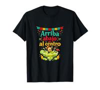 Arriba abajo al Centro Tequila Party Crew Grafica Maglietta