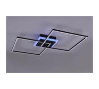 ARRIBO PLAFONIERA NERA LED 35W LUCE 3000K DIMMERABILE RGB CON TELECOMANDO