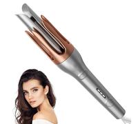 Arricciacapelli Auto con Ceramica Tourmaline 32mm, 3 Temp, Riscald. 30s, Rotazione Auto-Inversa, Design Antiscottatura, Ideale Capelli Lunghi, Grigio