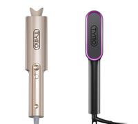 Arricciacapelli Automatico Professionale + Spazzola Lisciante per Capelli