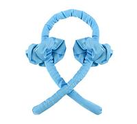 Arricciacapelli con nastro in schiuma senza calore, clip per capelli riutilizzabile, portatile, colore: blu